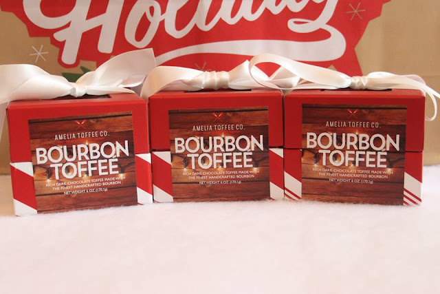 Bourbon flavored toffee impresses