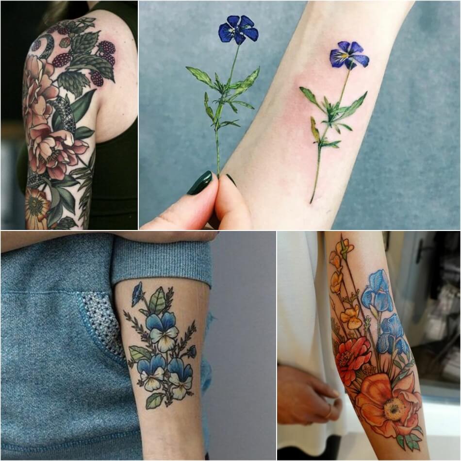 Tatuajes para chicas de flores