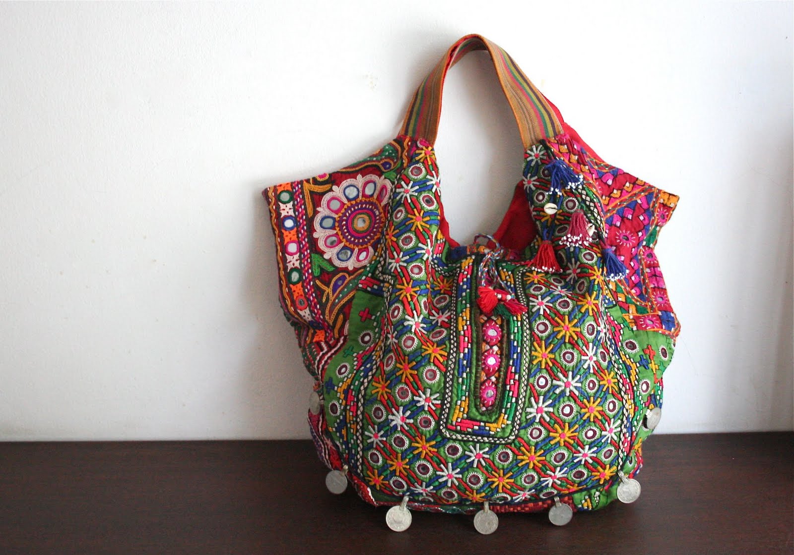 New patchwork bags from Indian  Afghan fabric