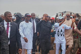 2023 Presidential candidate of the Labour Party (LP), Peter Obi, arrives in Anambra State to thank Obidients in the Southeastern State for their massive love and support as well as ask them to "go out enmasse and support LP candidates"