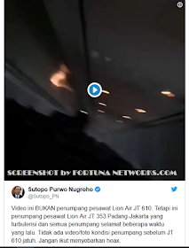 <img src="#HOAX & #Flight Lion Air JT 610 Crash.jpg" alt="4 Hoax Related to Flight Lion Air JT 610 of Accident and Clarification"> 