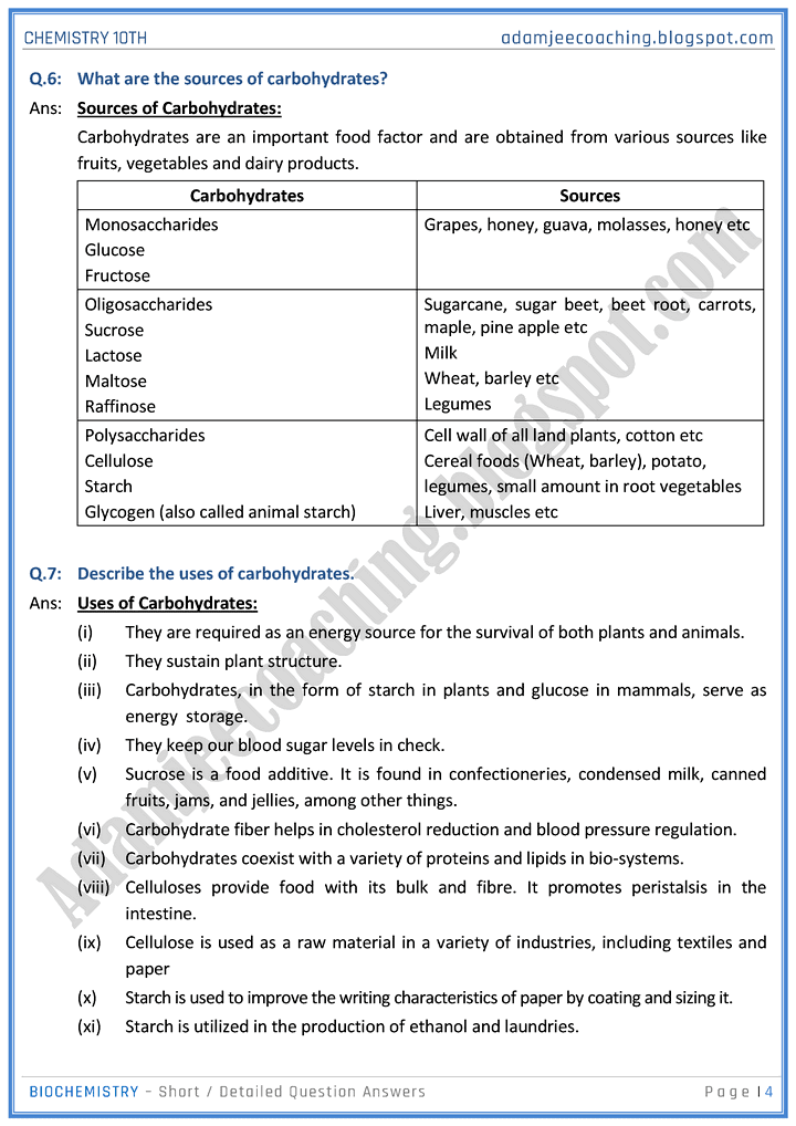 biochemistry-short-and-detailed-question-answers-chemistry-10th