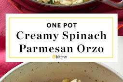 Creamy Spinach Parmesan Orzo