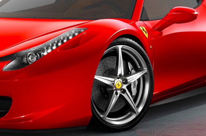 Ferrari 458 Italy which is the next generation of the F430 series is 