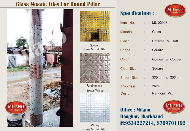 Glass mosaic tiles, glass tiles,round pillar tiles,square pillar designs kerela,square pillar design,square pillar designs,swimmimg pool blue tiles, tiles for round pillars in india