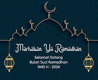 tulisan menyambut bulan suci ramadhan 1445h