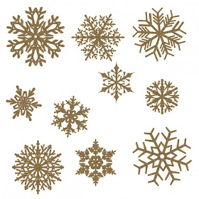 Large Chipboard snowflakes