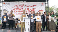 Bawaslu Pesisir Barat Deklarasi Damai Kampanye Pemilu 2024