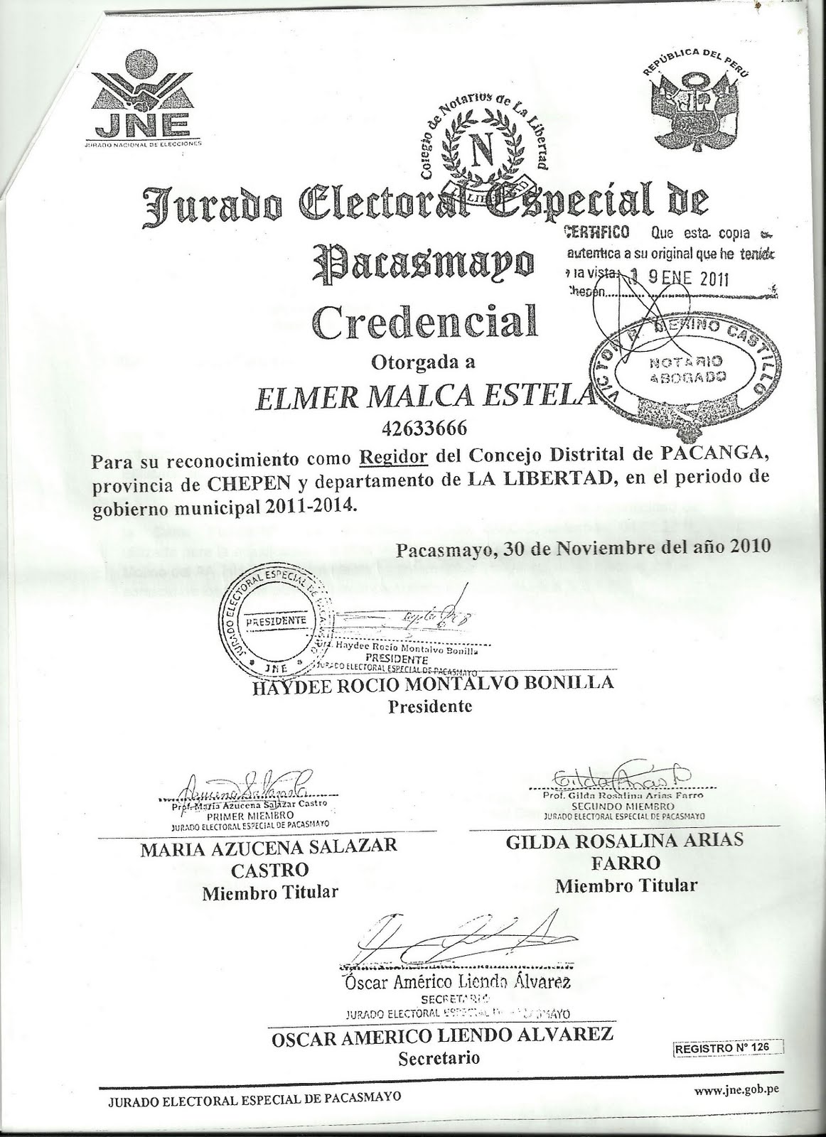Elmer Malca Estela - REGIDOR: Solicitud a la Caja Sullana 