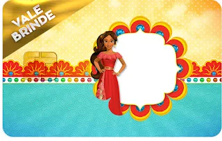 Elena of Avalor Free Printable  Visa Invitation.