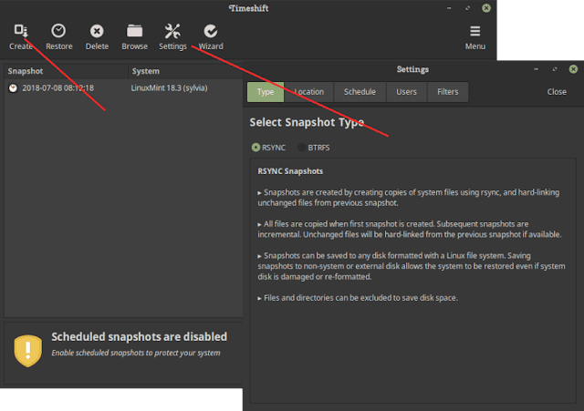 Cara Backup Linux Dengan Timeshift, Cara Upgrade Linux Mint 19 TARA, Cinnamon, Mate, Xfce