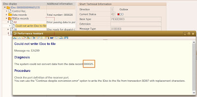 Tips about Error EA299 ‘Could not write IDoc to file’ for RFFOEDI1