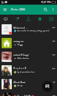 BBM Fution Material Theme Green v3.0.1.25 MOD Apk BBM for Android Update