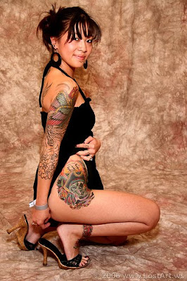 Sexy Asian Girl Tattoo Art