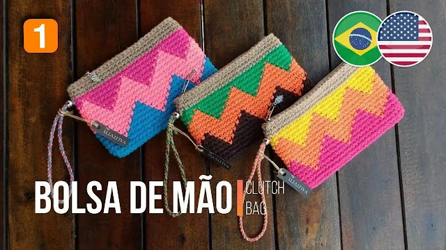 Tutorial Bolso de Mano o Clutch Bag a Crochet