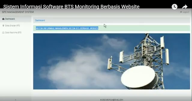 Sistem Informasi Software Riset Monitoring BTS Berbasis Website