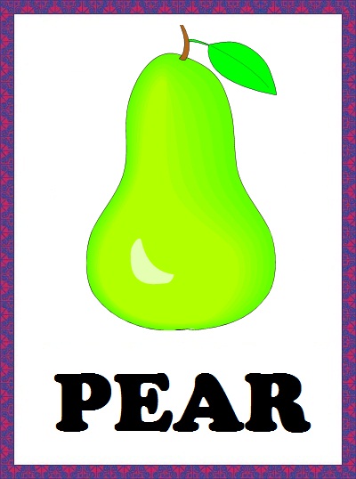 Fruits Flashcards - Pear