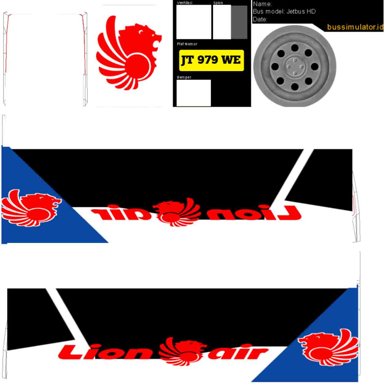 livery bus lion air