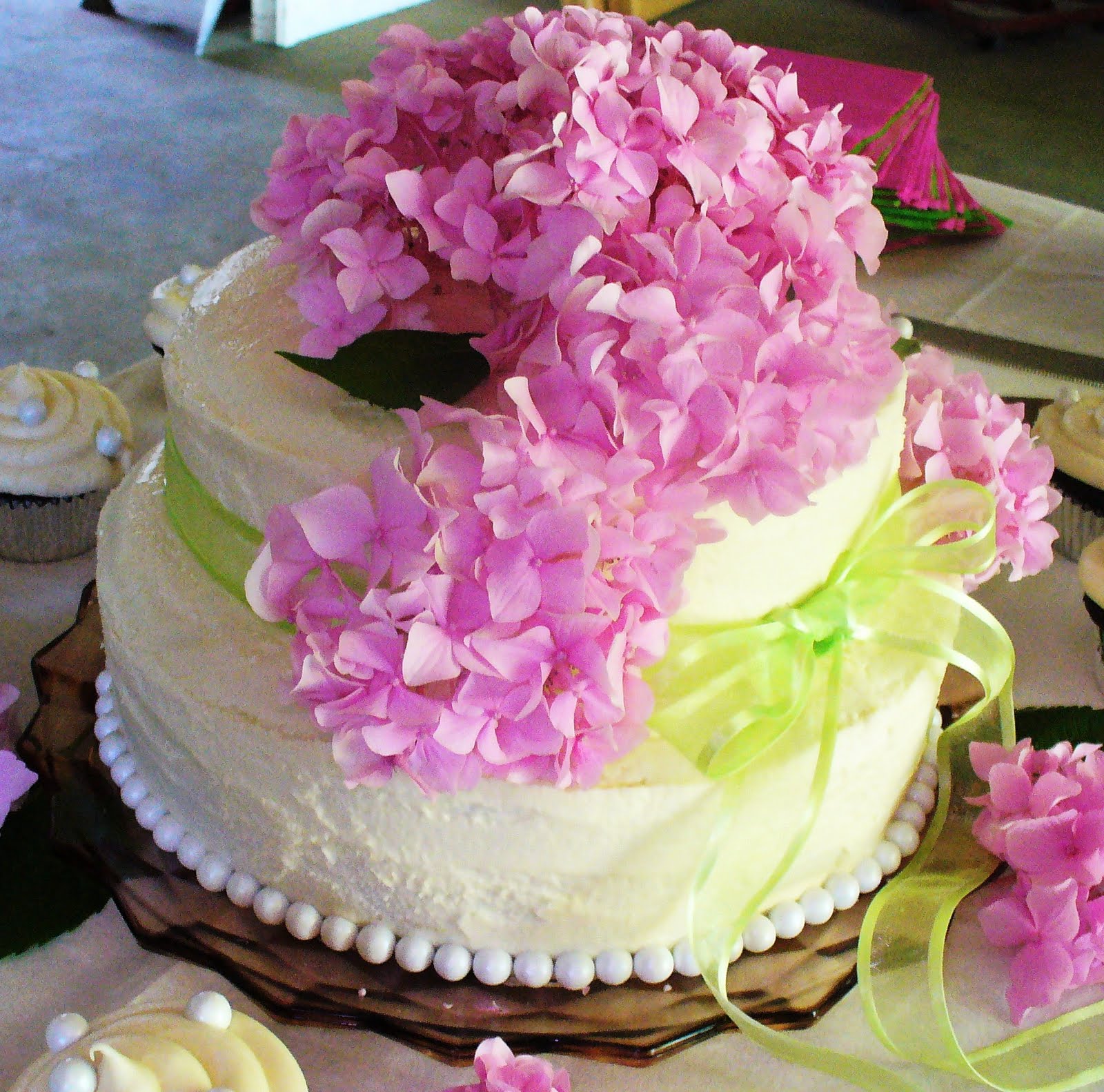 Wedding Cake and Cupcakes