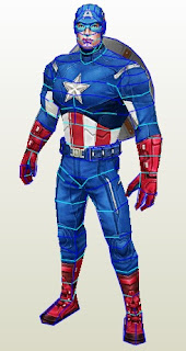 Papercraft Captain America