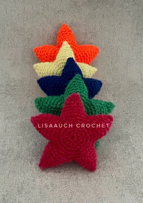 small crochet star amigurumi keyring pattern fREE
