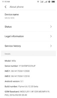 cara mengaktifkan jaringan VoLTE di meizu m3s