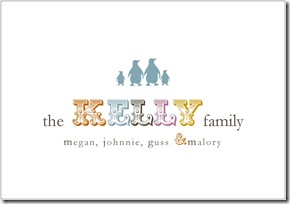 family note card example