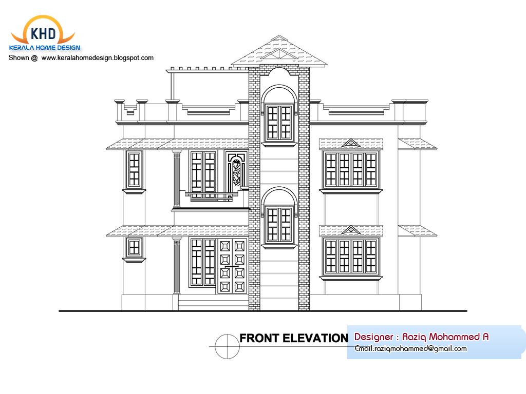 Home Plans With Elevation - Dream House Design Plans