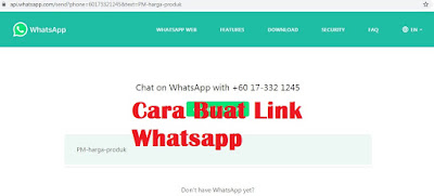 Buat Link Whatsapp Direct dengan Mudah