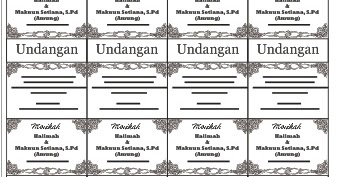 Download Label Undangan Untuk Korek Api Format CorelDraw 