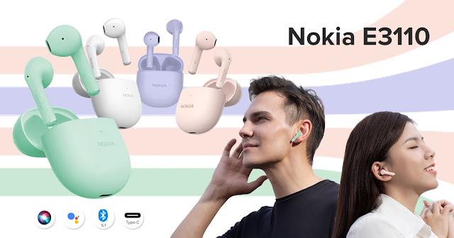 Nokia E3110 TWS earphones -  specs and features