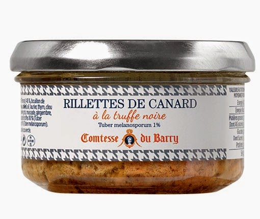 avis, rillettes de canard, comtesse du barry, truffe noire, apéro noel