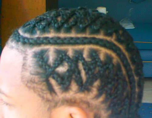 Modern Cornrow Hairstyle The basic cornrow style that is.