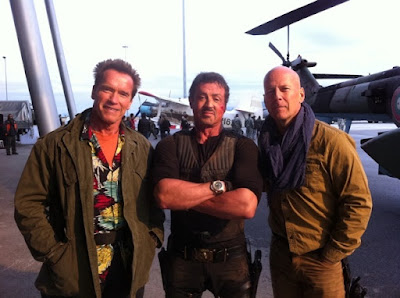 No set de Os Mercenários 2 - The Expendables 2