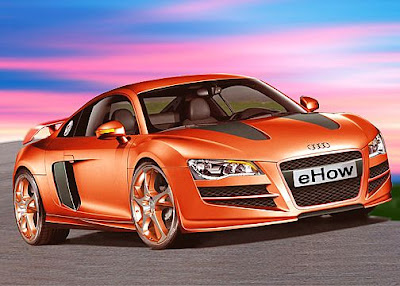 Orange Exotic Audi-R8 Wallpaper