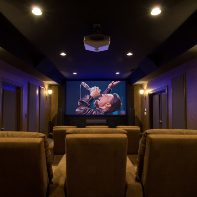 Home Theater Decorating on Luxury Home Theater Design Ideas