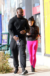 Ariel Winter in Black Top And Pink Tights