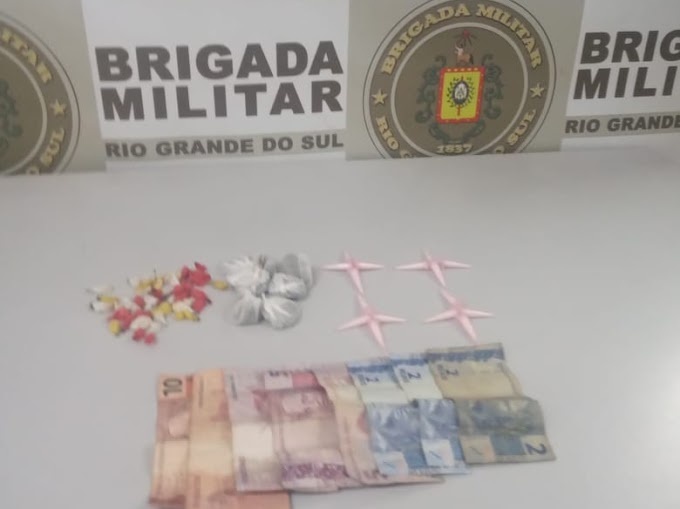 Homem de 25 anos é preso por tráfico de drogas no Rincão da Madalena em Gravataí