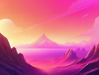 Gradient Colours AI Art Image