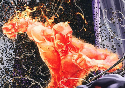 Molten Man (Mark Raxton) - Marvel Comics Villains Penjahat Super yang tubuhnya mencair