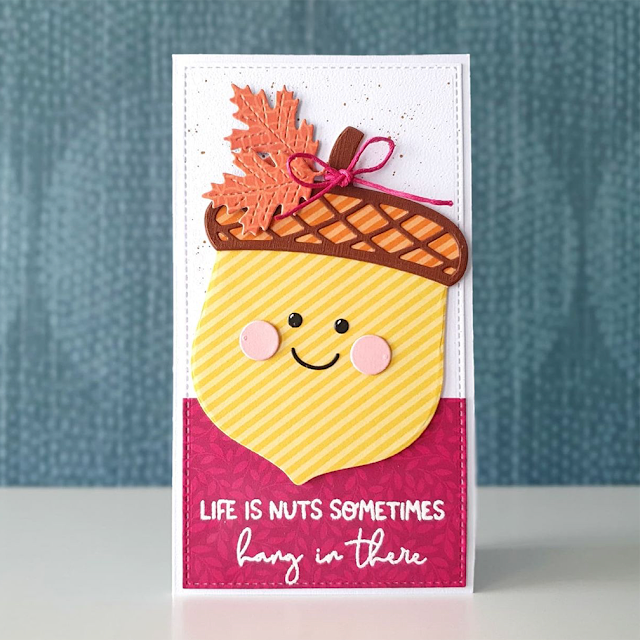 Sunny Studio Stamps: Nutty For You Customer Card by Ilona van den E