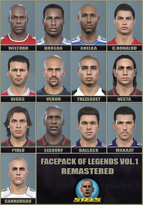 PES 2019 Facepack Legends v1 Remastered by Stels