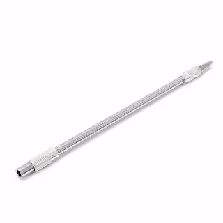 Shaft Extension Screwdriver 1/4 Inch Hex Metal Flexible Bending Bar 400 mm magnetic hown - store