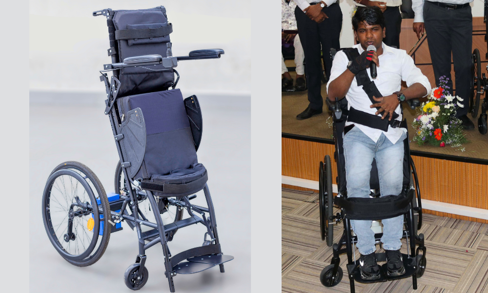 IIT Madras Unveils NeoStand, A Customizable Electric Standing Wheelchair Made with Indigenous Technology