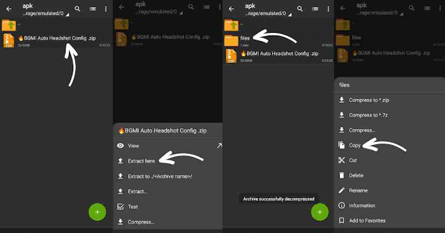 Bgmi Auto Headshot Config And Zarchiver App