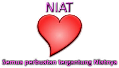 Hadits  Niat (Semua perbuatan tergantung niatnya)