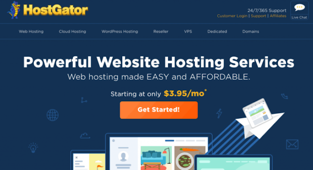 Hostgator Web Hosting Buy a Cheap Rate, Make your Free Website.