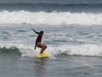 Surfing in Bali