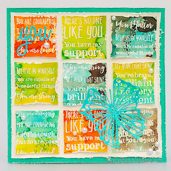 Layers of ink - You Matter Card Tutorial by Anna-Karin Evaldsson.