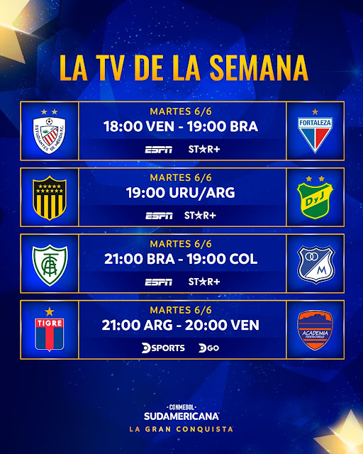 Fixture y Television Fecha 5 Copa Sudamericana 2023